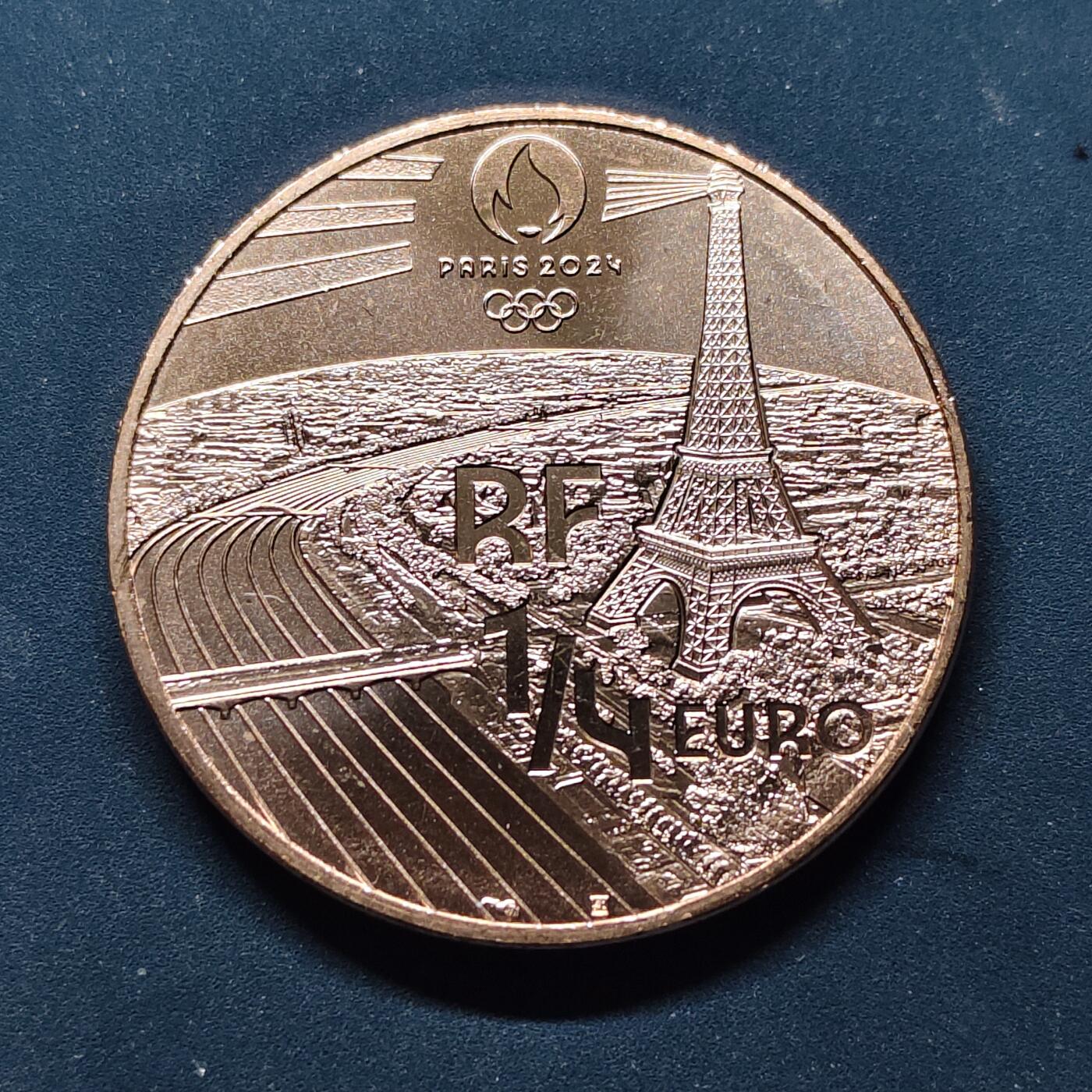 【全场包邮】纯粹捡漏拍504场-更新中 法国2023年1/4欧元巴黎奥运会霹雳舞纪念币