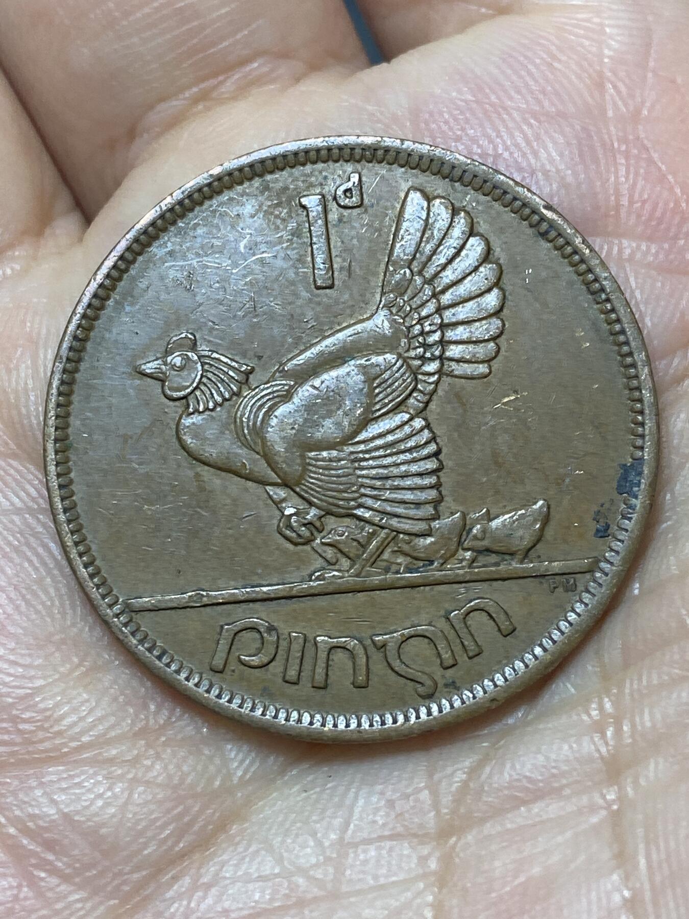 2026年第二十九场(总第一百九十八场）英国一线回流散币新年初九特拍场第一场(免佣金) 爱尔兰🇮🇪1943年1便士(共和国时期第一套)