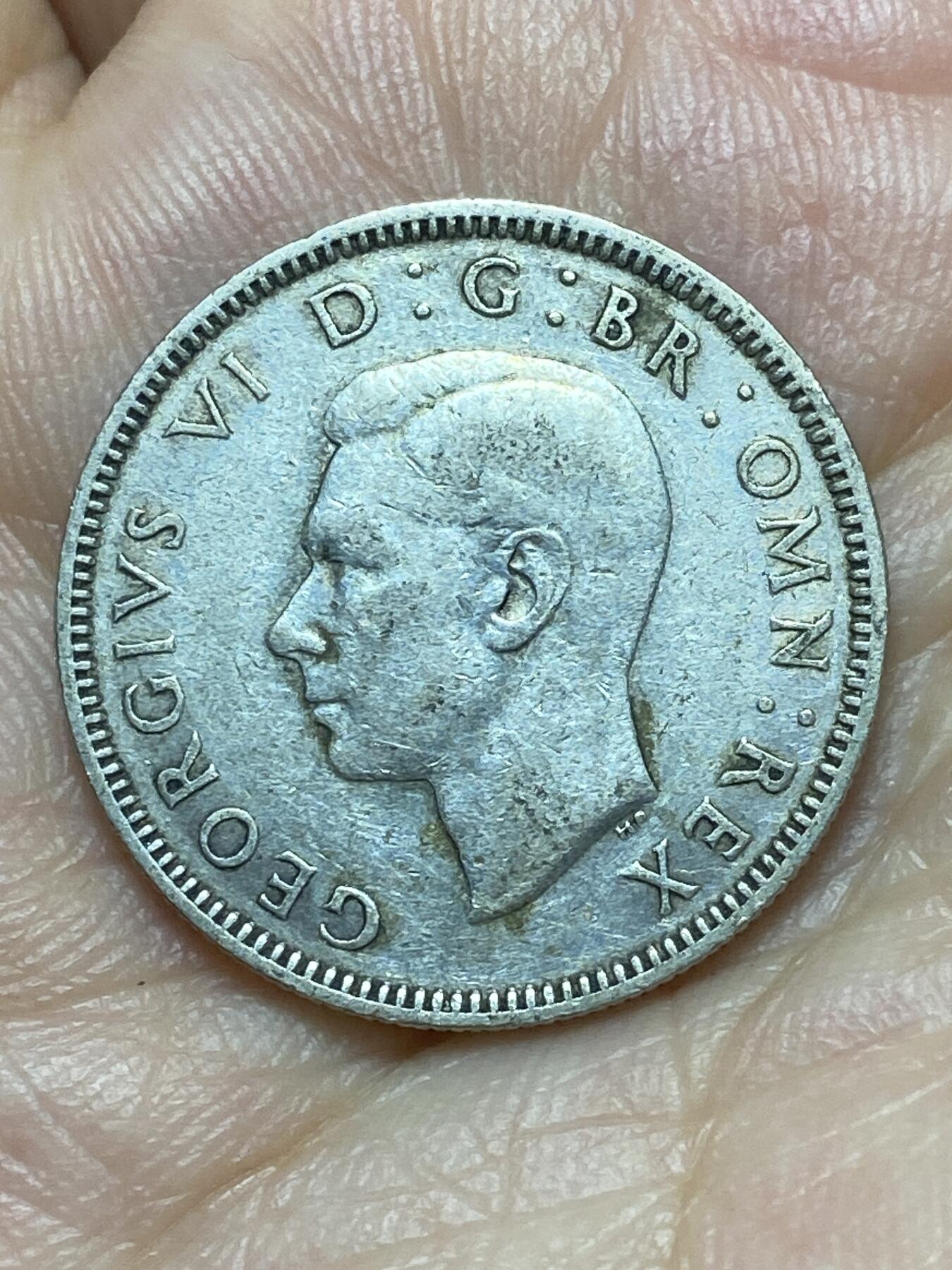 2026年第二十九场(总第一百九十八场）英国一线回流散币新年初九特拍场第一场(免佣金) 英国🇬🇧1942年1先令银币(乔治六世第一版，苏格兰坐狮版，500银)