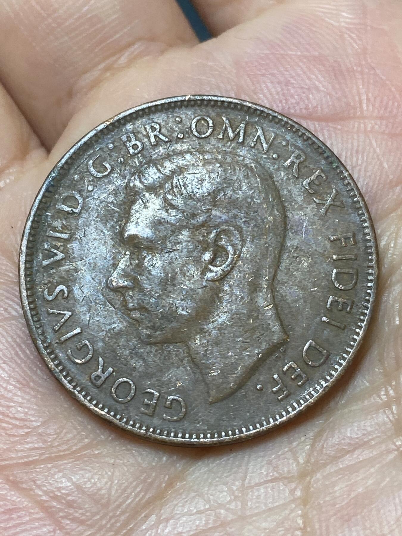 2026年第二十九场(总第一百九十八场）英国一线回流散币新年初九特拍场第一场(免佣金) 少见–澳大利亚🇦🇺1950年1便士(乔治六世第二版，P版珀斯造)