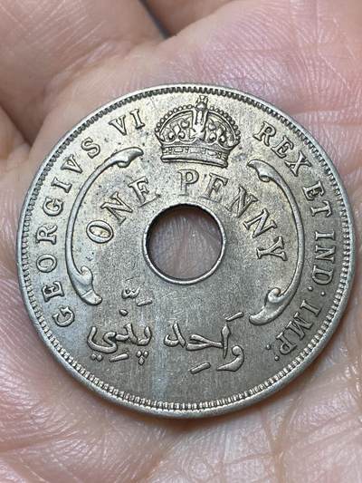 2026年第二十九场(总第一百九十八场）英国一线回流散币新年初九特拍场第一场(免佣金) - 原光好品–英属西非1943年1便士(乔治六世第一版)