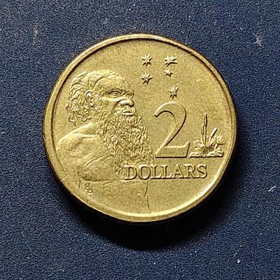 【全场包邮】纯粹捡漏拍504场-更新中 - 澳大利亚1988年2元土著人