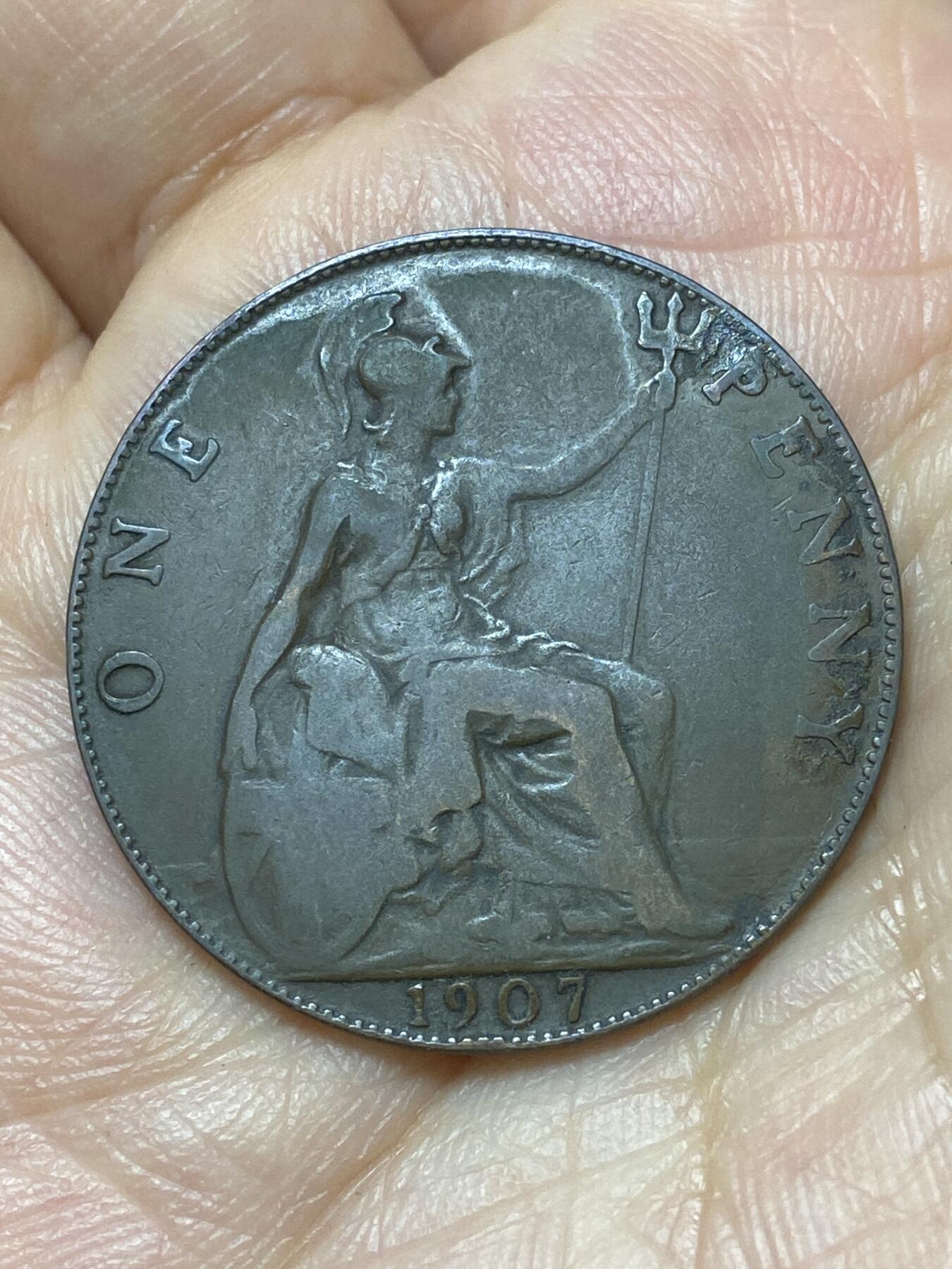 2026年第二十九场(总第一百九十八场）英国一线回流散币新年初九特拍场第一场(免佣金) 英国🇬🇧1907年1便士(爱德华七世时期)