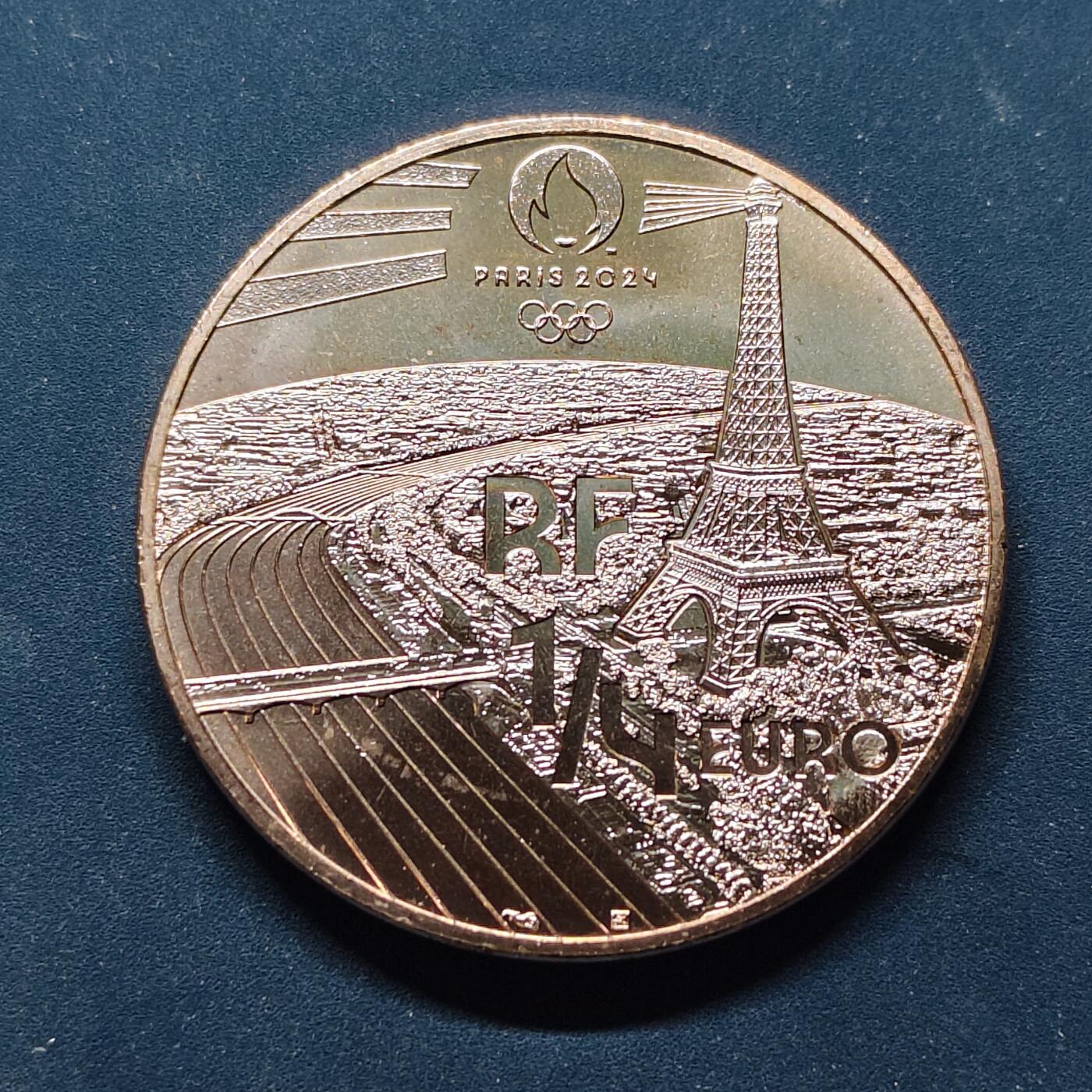 【全场包邮】纯粹捡漏拍504场-更新中 法国2022年1/4欧元巴黎奥运会马术纪念币