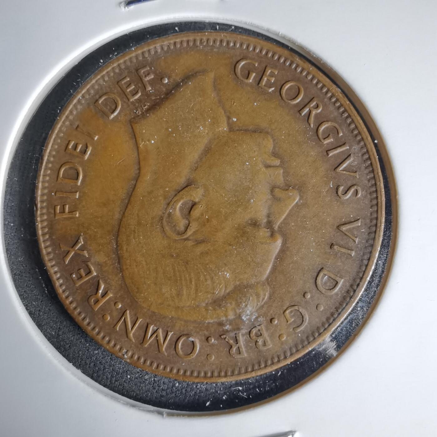 沼泽如烟--第999场 澳大利亚1951年1便士有伤