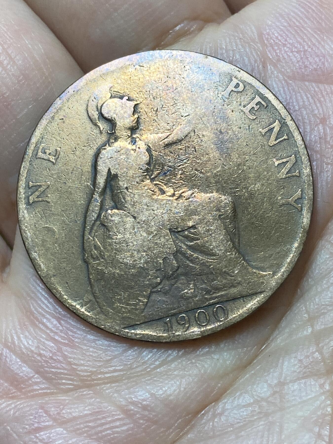 2026年第二十九场(总第一百九十八场）英国一线回流散币新年初九特拍场第一场(免佣金) 英国🇬🇧1900年1便士(维多利亚女王老年披纱)