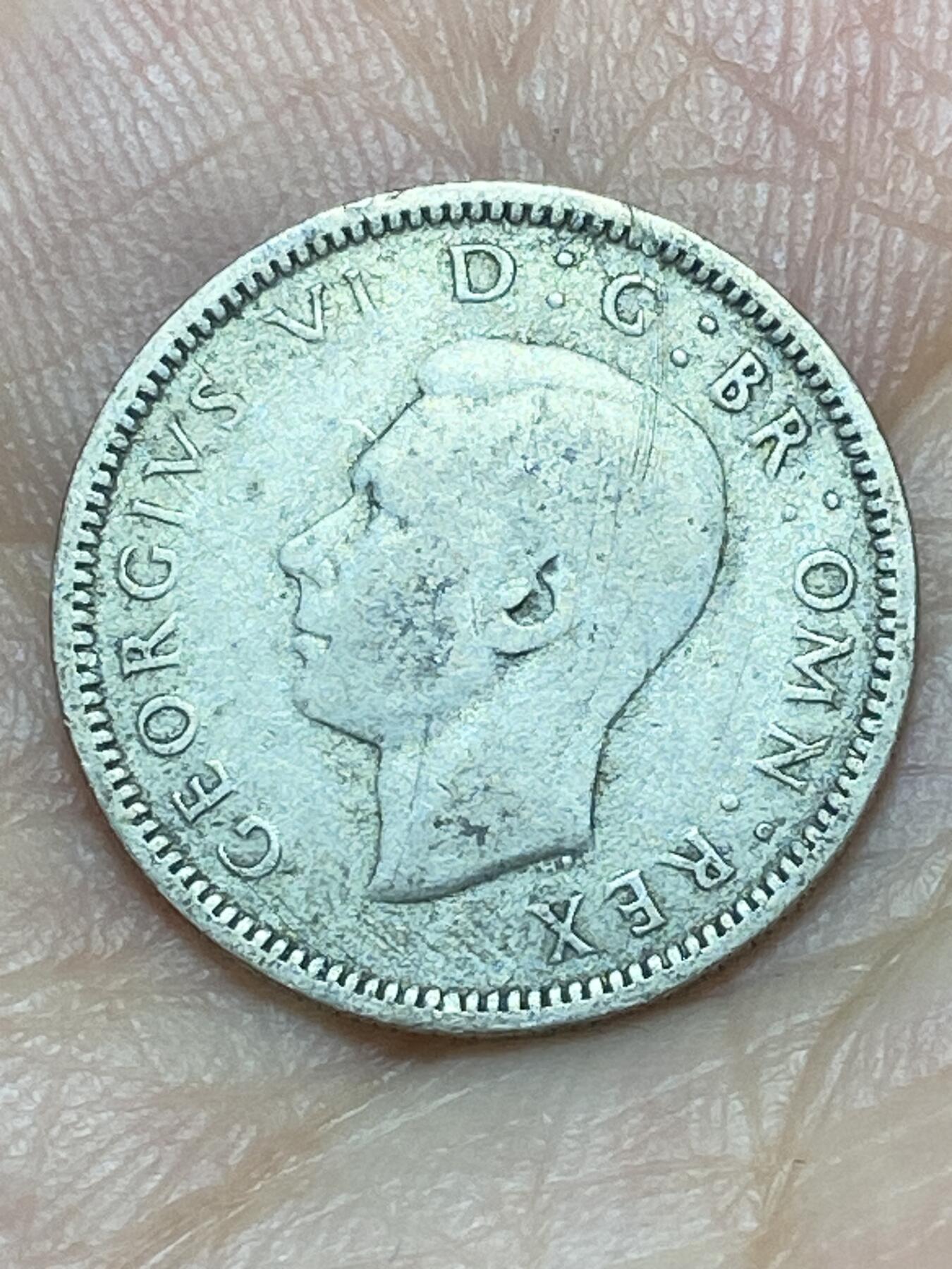 2026年第二十九场(总第一百九十八场）英国一线回流散币新年初九特拍场第一场(免佣金) 英国🇬🇧1940年6便士银币(乔治六世第一版，500银)