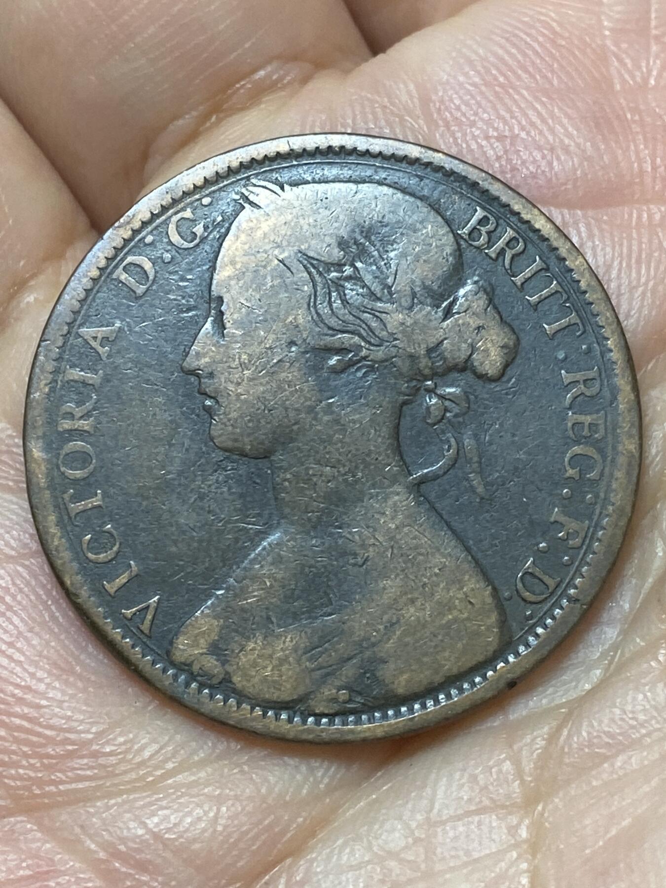 2026年第二十九场(总第一百九十八场）英国一线回流散币新年初九特拍场第一场(免佣金) 英国🇬🇧1863年1便士(维多利亚女王中年桂冠第二版)