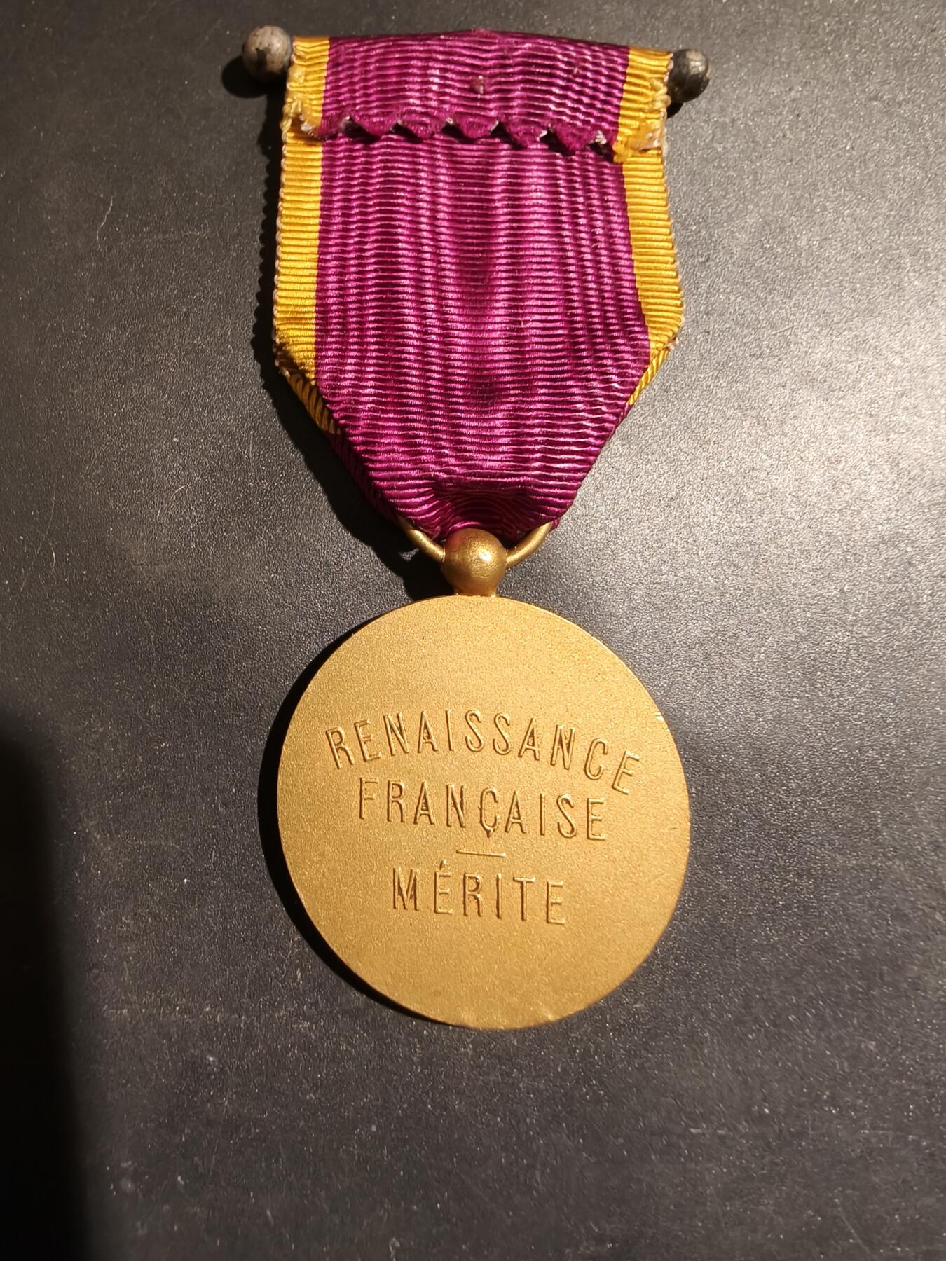 老王徽章第183期 法国金级艺术复兴功绩奖章