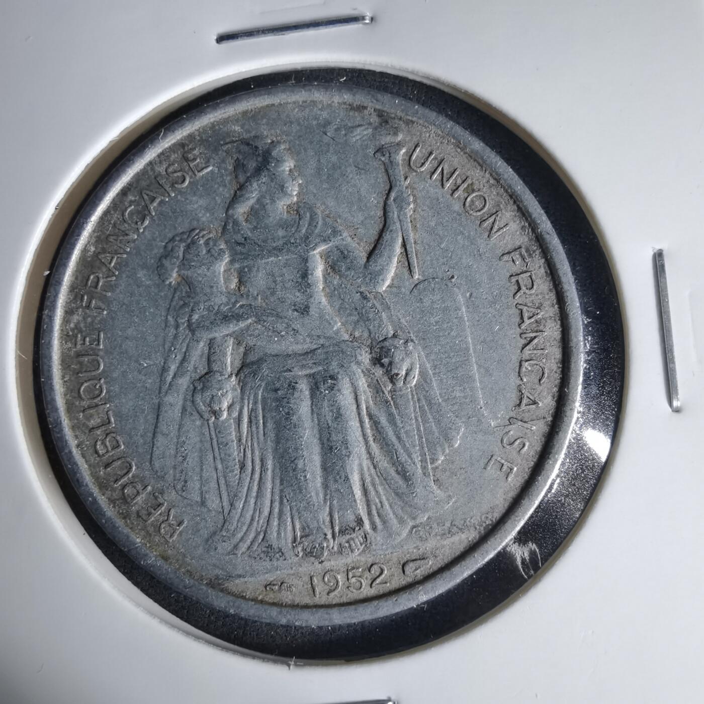 沼泽如烟--第999场 法属新喀里多尼亚1952年5法郎