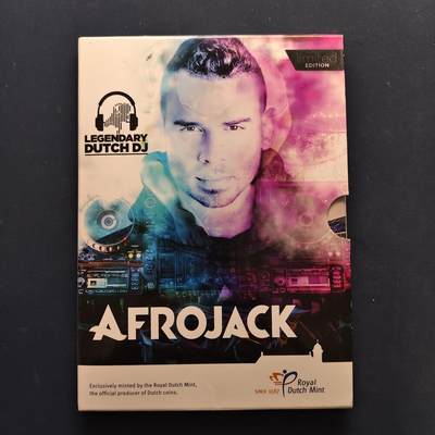 【全场包邮】纯粹捡漏拍504场 - 【纪念章】荷兰著名的DJ和音乐制作人Afrojack精制卡册纪念章-荷兰皇家造币厂官方发行