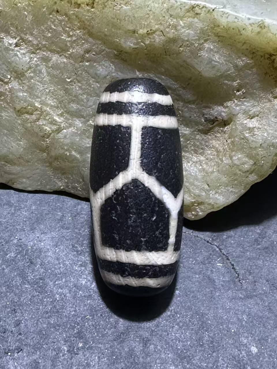 仅此一颗，精品藏传龟甲天珠一颗，