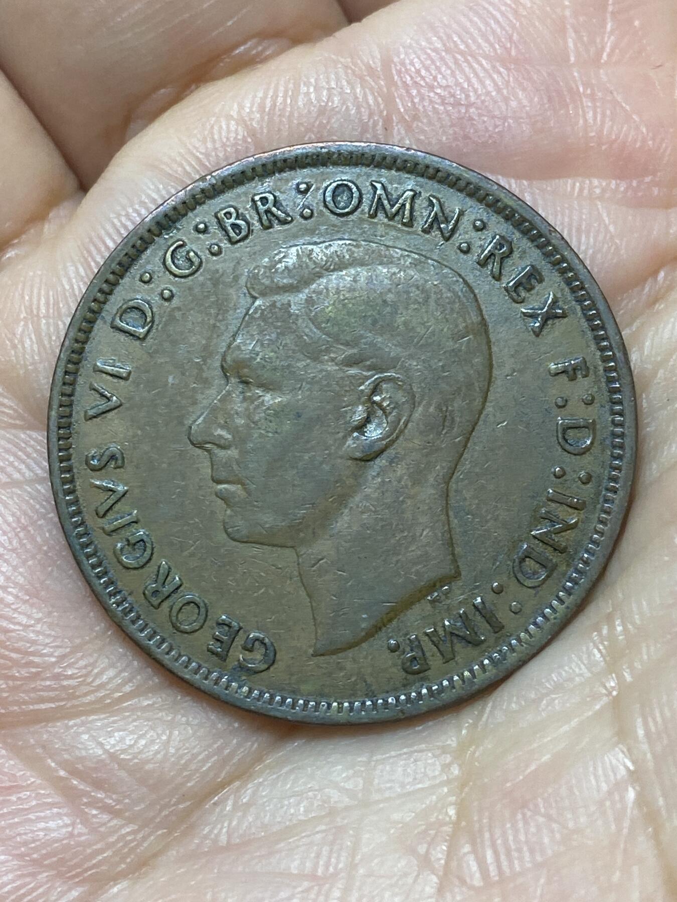 2026年第二十九场(总第一百九十八场）英国一线回流散币新年初九特拍场第一场(免佣金) 英国🇬🇧1945年1便士(乔治六世第一版)