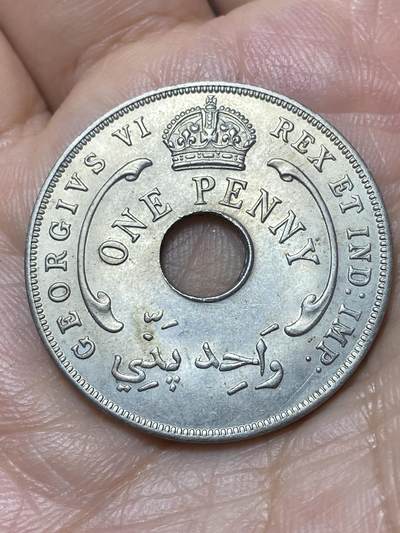 2026年第二十九场(总第一百九十八场）英国一线回流散币新年初九特拍场第一场(免佣金) - 原光好品–英属西非1942年1便士(乔治六世第一版)