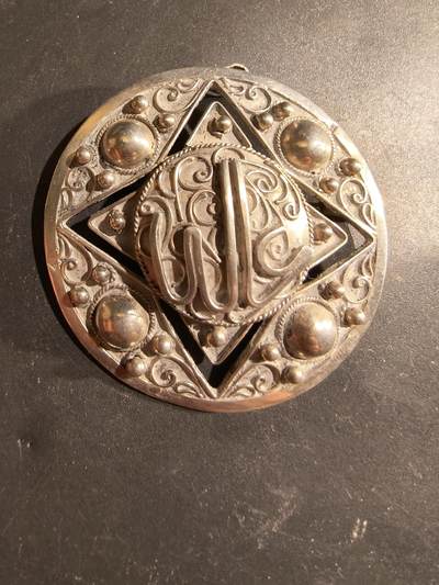 老王徽章第183期 - 奥斯曼风格银胸针    800银     21.5g