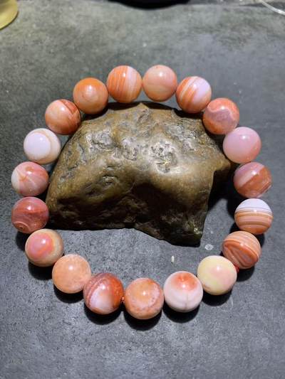 川料南红玛瑙单圈手串一条 - 川料南红玛瑙单圈手串一条