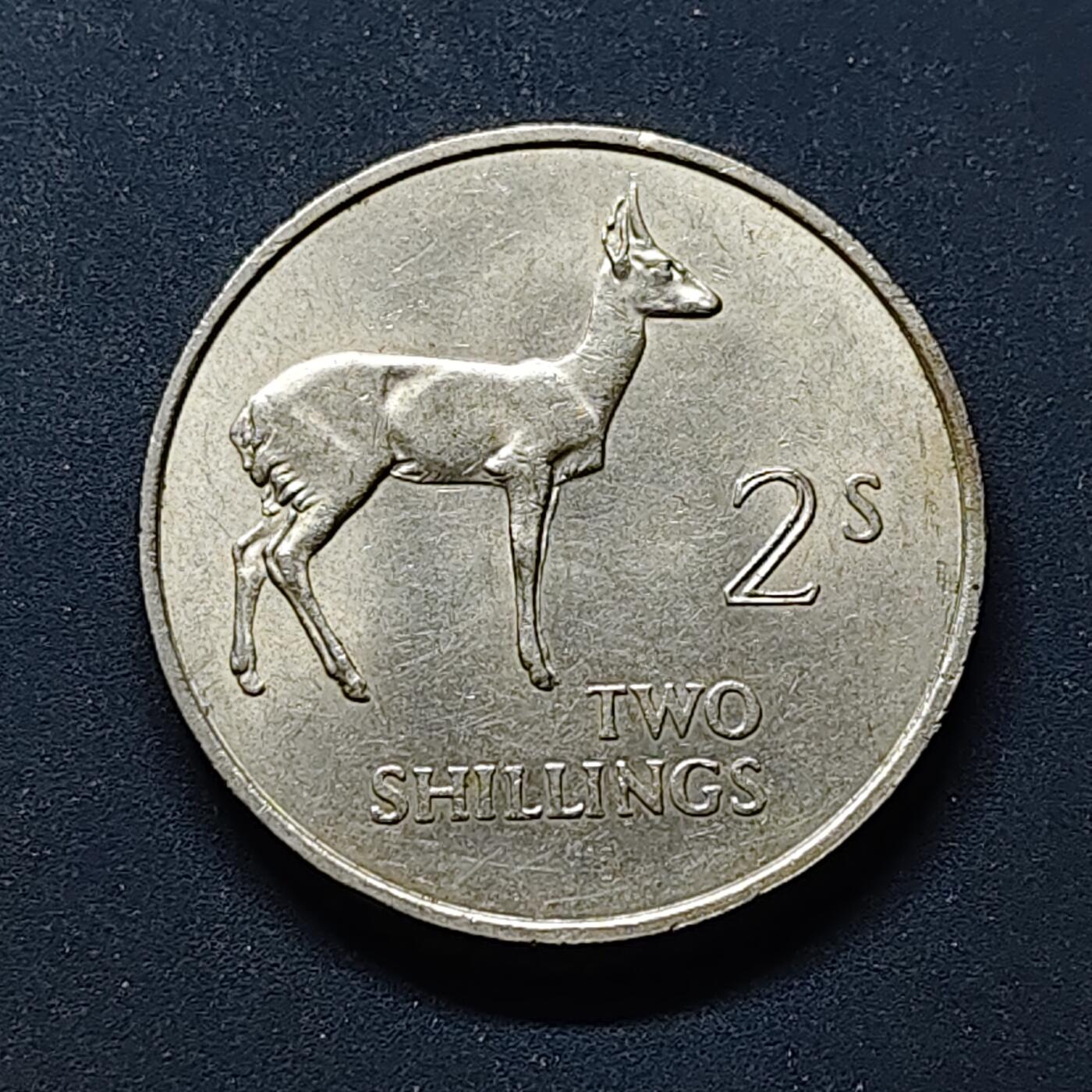 【全场包邮】纯粹捡漏拍504场-更新中 赞比亚1966年2先令