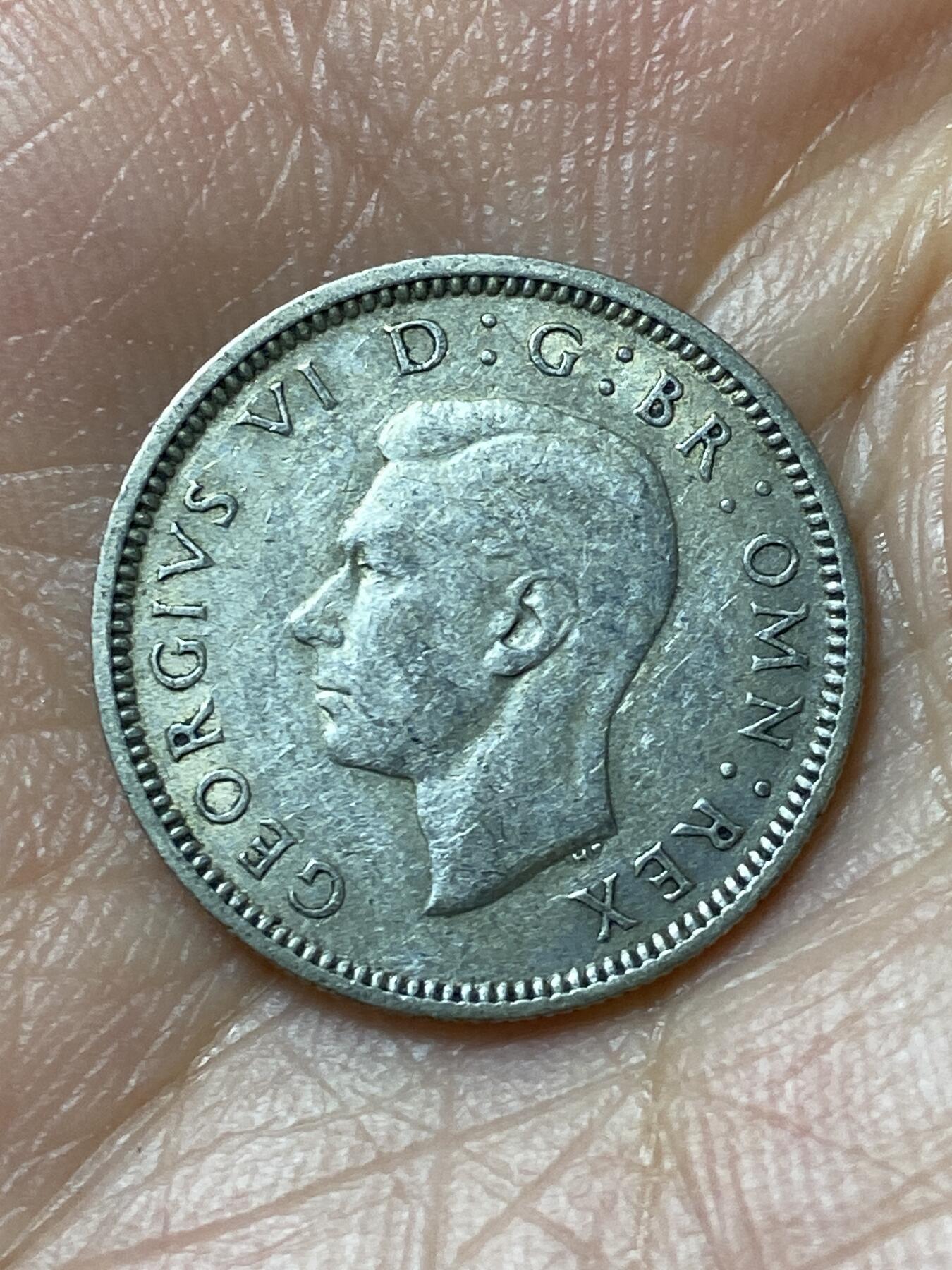 2026年第二十九场(总第一百九十八场）英国一线回流散币新年初九特拍场第一场(免佣金) 英国🇬🇧1939年6便士银币(乔治六世第一版，500银)