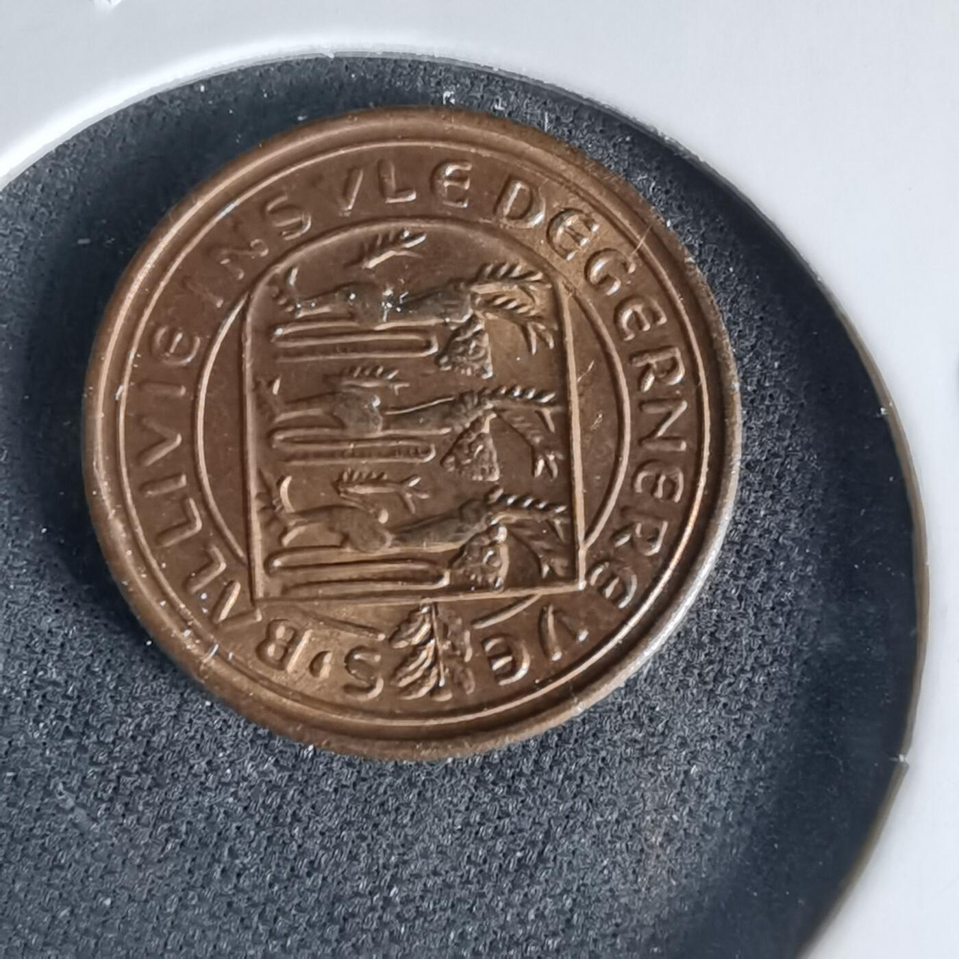 沼泽如烟--第999场 根西1971年半便士