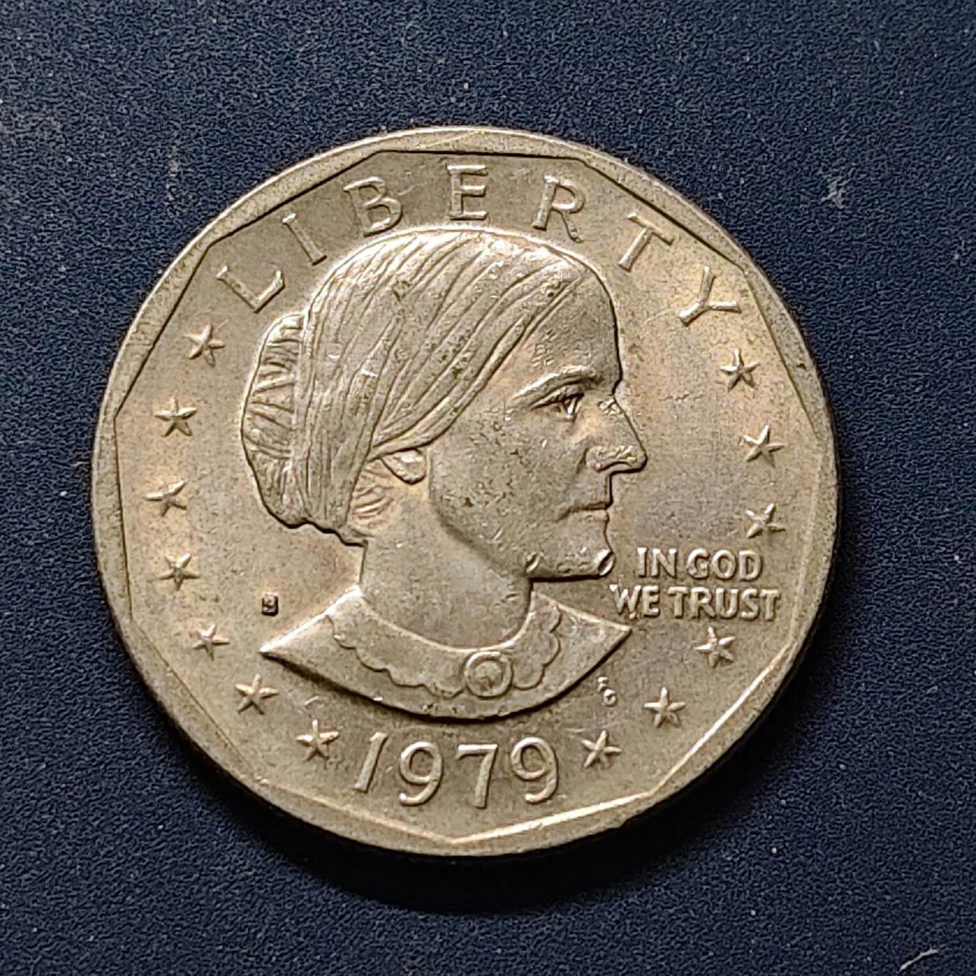 【全场包邮】纯粹捡漏拍504场-更新中 美国1979年1元民权活动家苏珊·安东尼（仅发行1979-1981年）