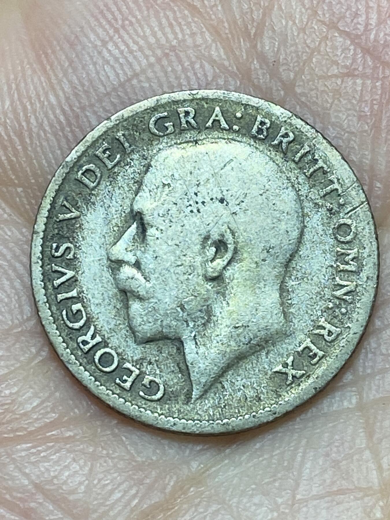 2026年第二十九场(总第一百九十八场）英国一线回流散币新年初九特拍场第一场(免佣金) 英国🇬🇧1921年6便士银币(乔治五世第二版，500银)