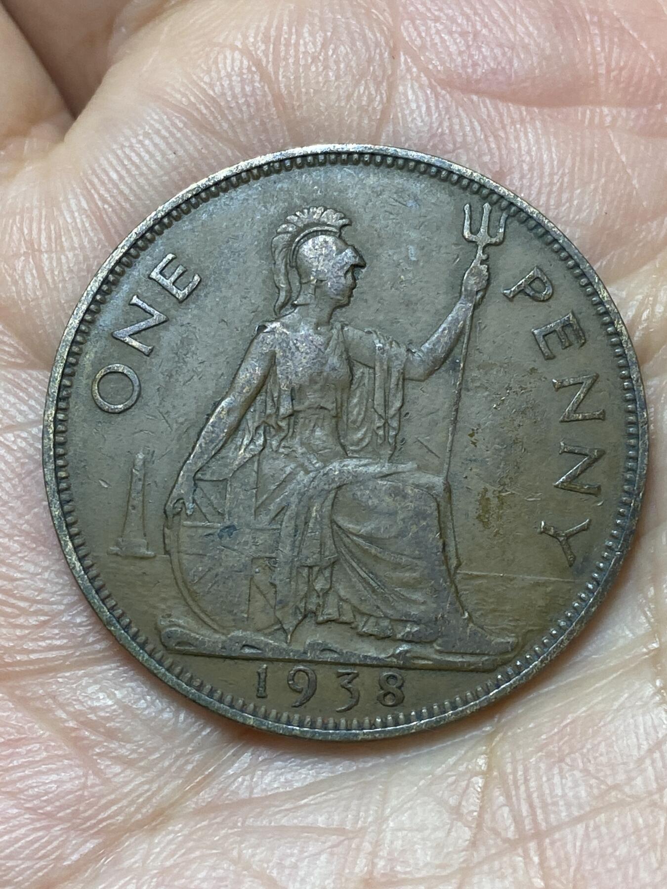 2026年第二十九场(总第一百九十八场）英国一线回流散币新年初九特拍场第一场(免佣金) 英国🇬🇧1938年1便士(乔治六世第一版)