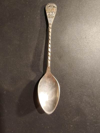 老王徽章第183期 - 以色列拿撒勒圣地主题银勺    925银    15.8g