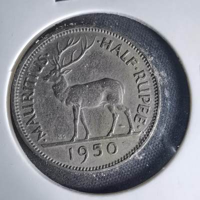 沼泽如烟--第999场 - 毛里求斯1950年半卢比