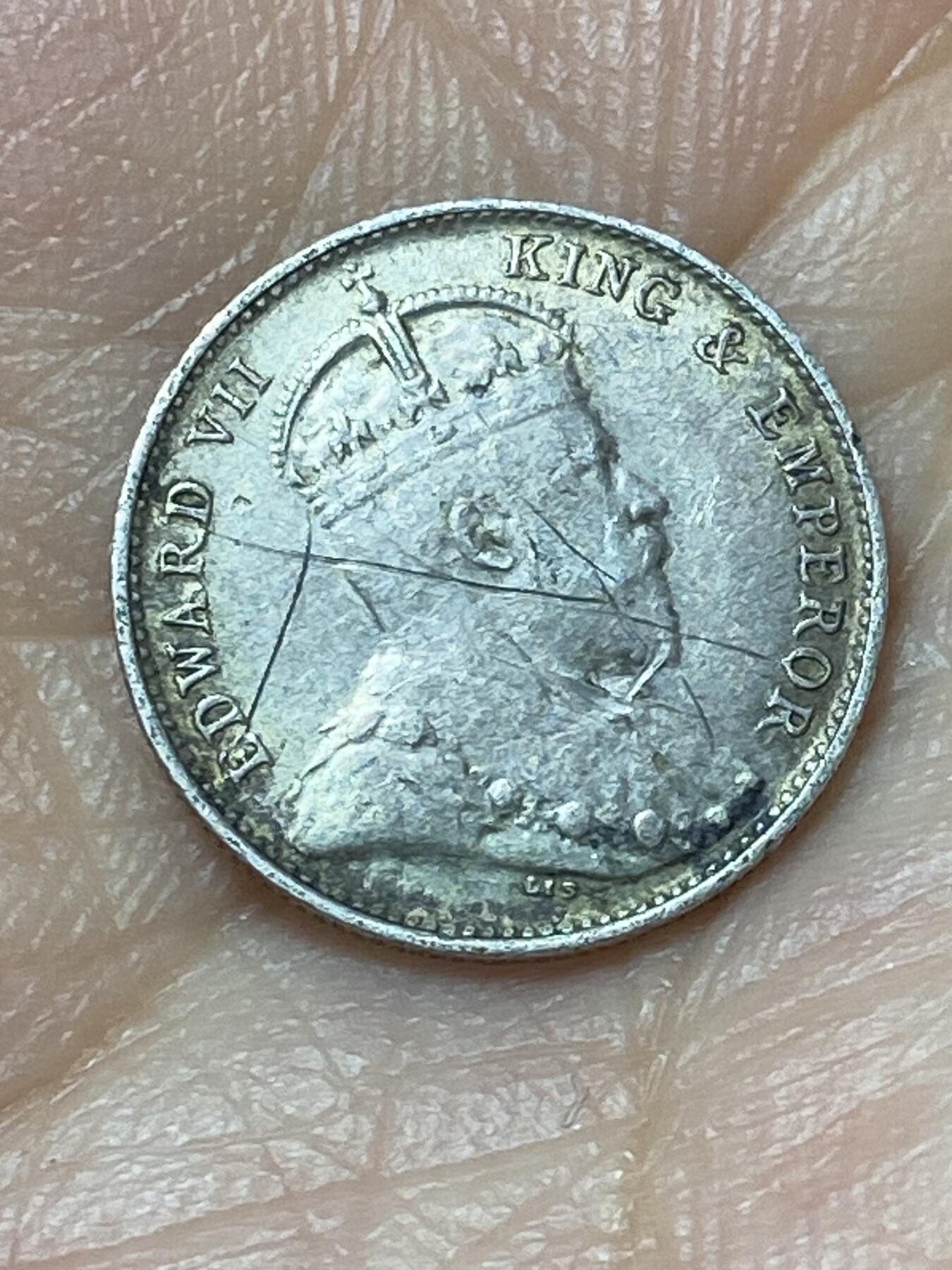 2026年第二十九场(总第一百九十八场）英国一线回流散币新年初九特拍场第一场(免佣金) 香港1905年5仙银币(爱德华七世时期，800高银，关门年仅发行3年)