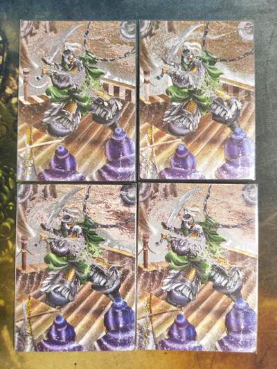 阳大大卡牌拍卖第101期（持续收拍品，周六晚上九点截拍，进群福利早知道） - 【裸卡】卡德曼 武韵红颜 三国演义 谷粒 董袭 折光粗闪4张