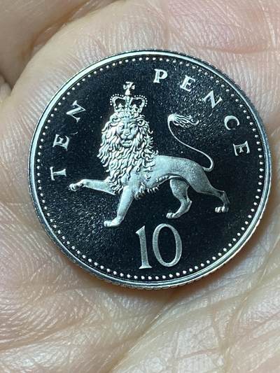 2026年第二十九场(总第一百九十八场）英国一线回流散币新年初九特拍场第一场(免佣金) - Proof精制币–英国🇬🇧1996年10便士(伊丽莎白二世中年高冠第二版，小尺寸版)