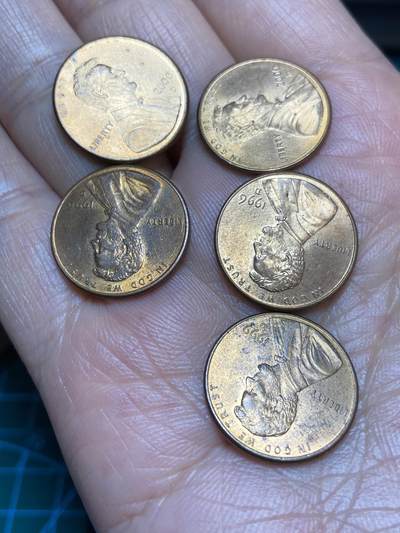 2026年第二十八场(总第一百九十七场）新春初七特拍场(佣金3%最低1元) - 原光好品–美国🇺🇸1分5枚：1996年99年2000年(均为D标丹佛厂造)