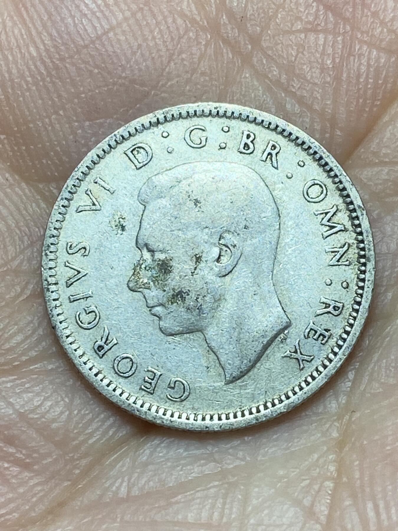 2026年第二十九场(总第一百九十八场）英国一线回流散币新年初九特拍场第一场(免佣金) 英国🇬🇧1943年6便士银币(乔治六世第一版，500银)