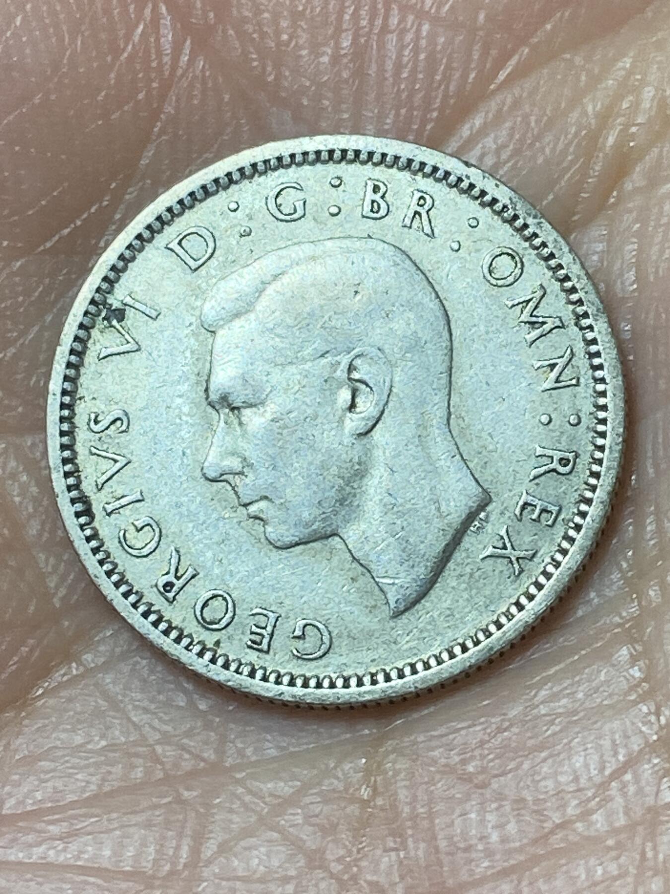 2026年第二十九场(总第一百九十八场）英国一线回流散币新年初九特拍场第一场(免佣金) 英国🇬🇧1944年6便士银币(乔治六世第一版，500银)