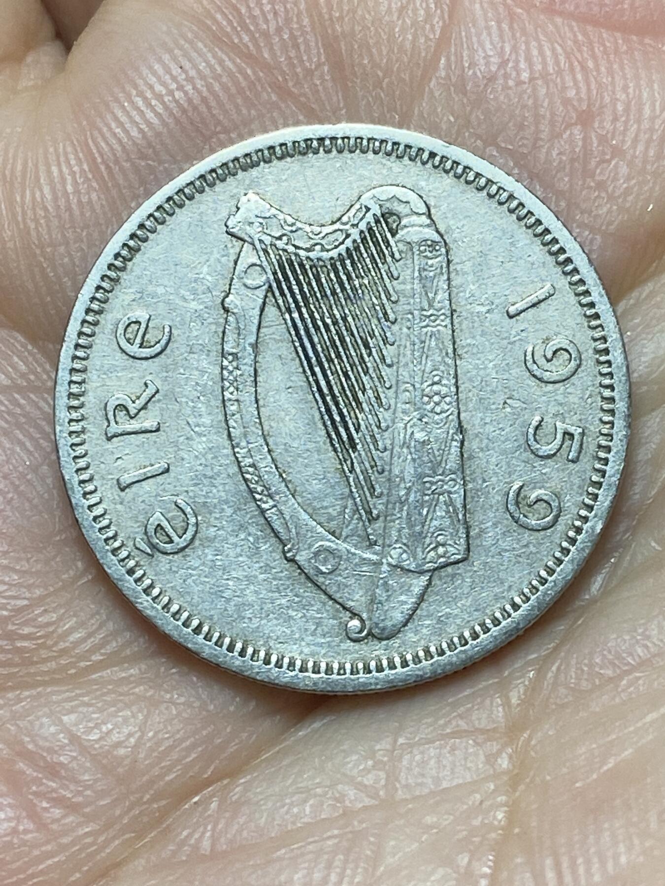 2026年第二十九场(总第一百九十八场）英国一线回流散币新年初九特拍场第一场(免佣金) 爱尔兰🇮🇪1959年1先令(共和国时期第一套第二版)