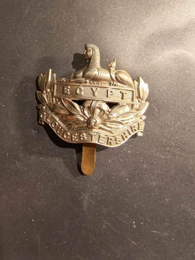 老王徽章第183期 - 英国格洛斯特郡步兵团帽徽    一战时期