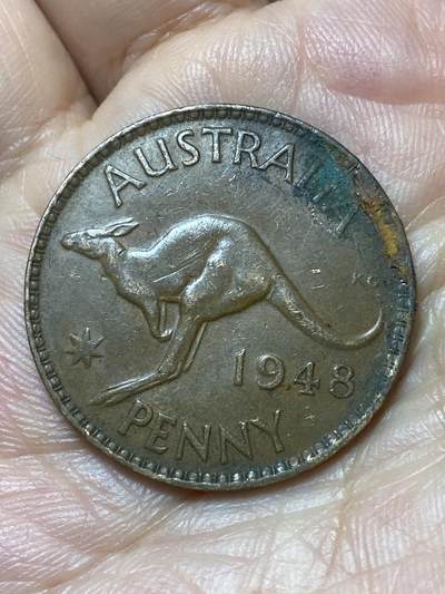 2026年第二十九场(总第一百九十八场）英国一线回流散币新年初九特拍场第一场(免佣金) - 澳大利亚🇦🇺1948年1便士(乔治六世第一版，m版墨尔本造，关门年)