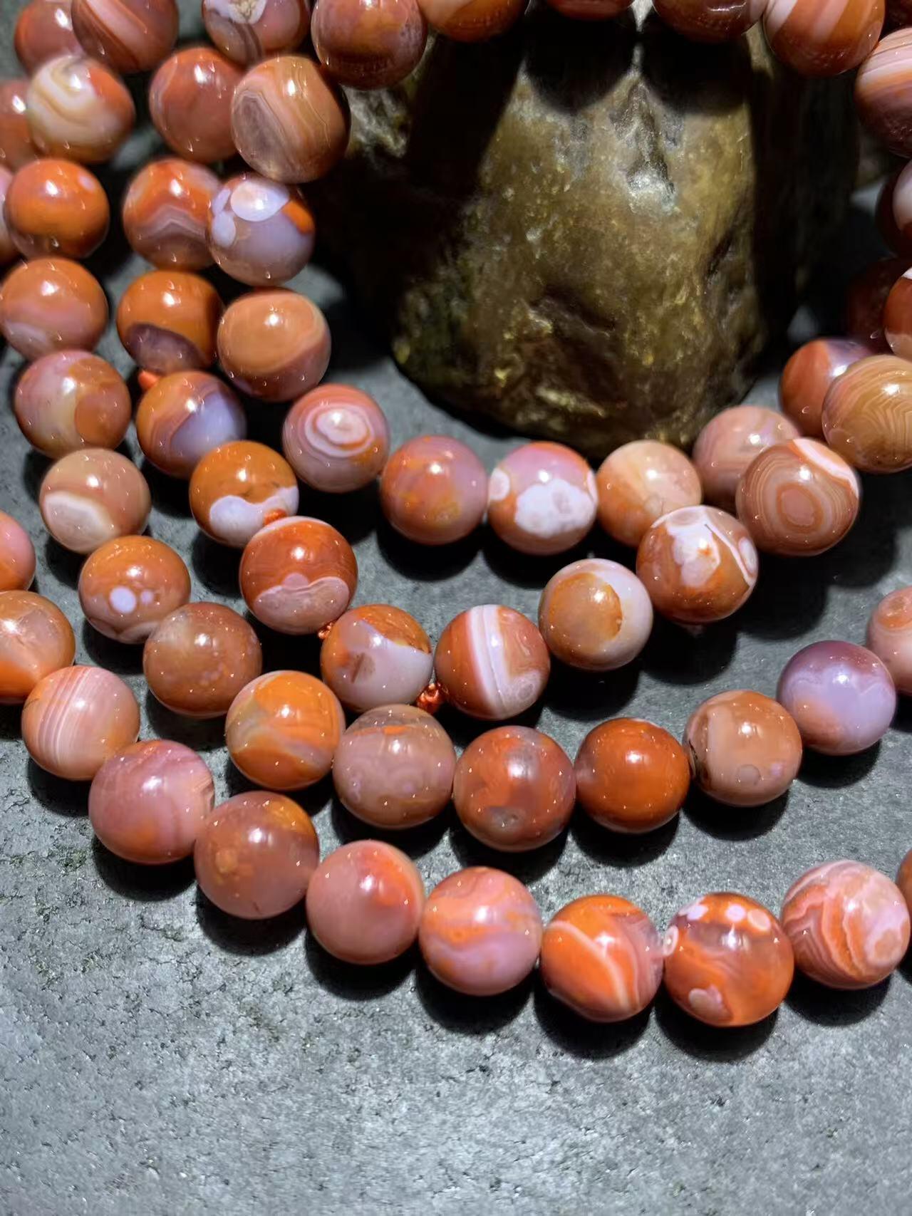 精美川料南红玛瑙108手串一条，，