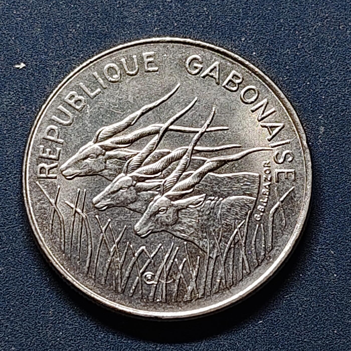 【全场包邮】纯粹捡漏拍504场-更新中 加蓬1982年三羚羊100法郎