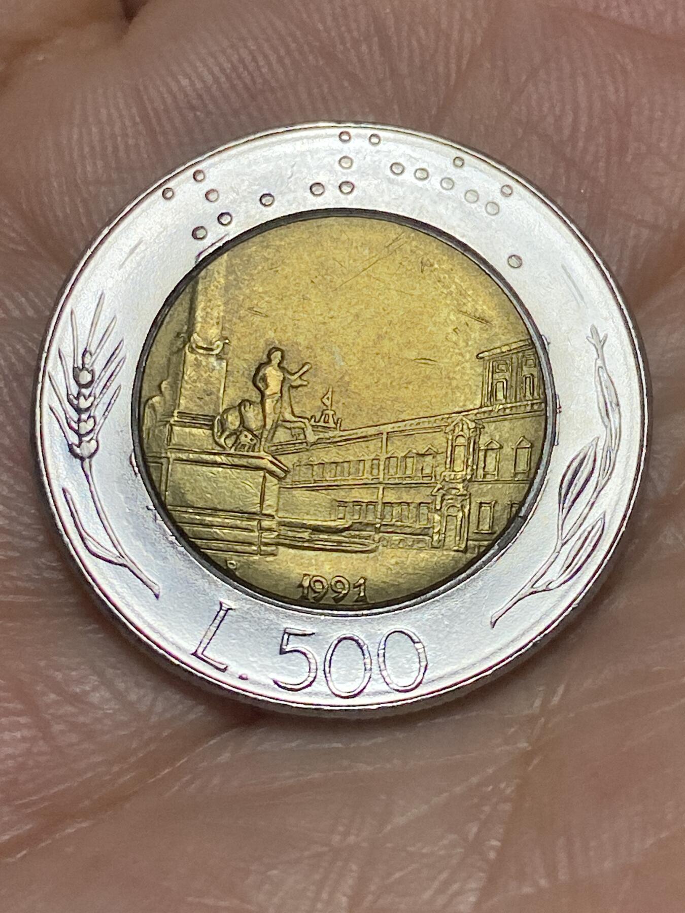 2026年第二十八场(总第一百九十七场）新春初七特拍场(佣金3%最低1元) 意大利🇮🇹1991年500里拉