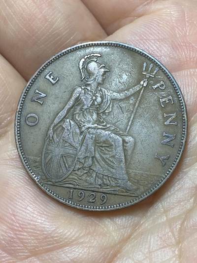 2026年第二十九场(总第一百九十八场）英国一线回流散币新年初九特拍场第一场(免佣金) - 英国🇬🇧1929年1便士(乔治五世第三版)