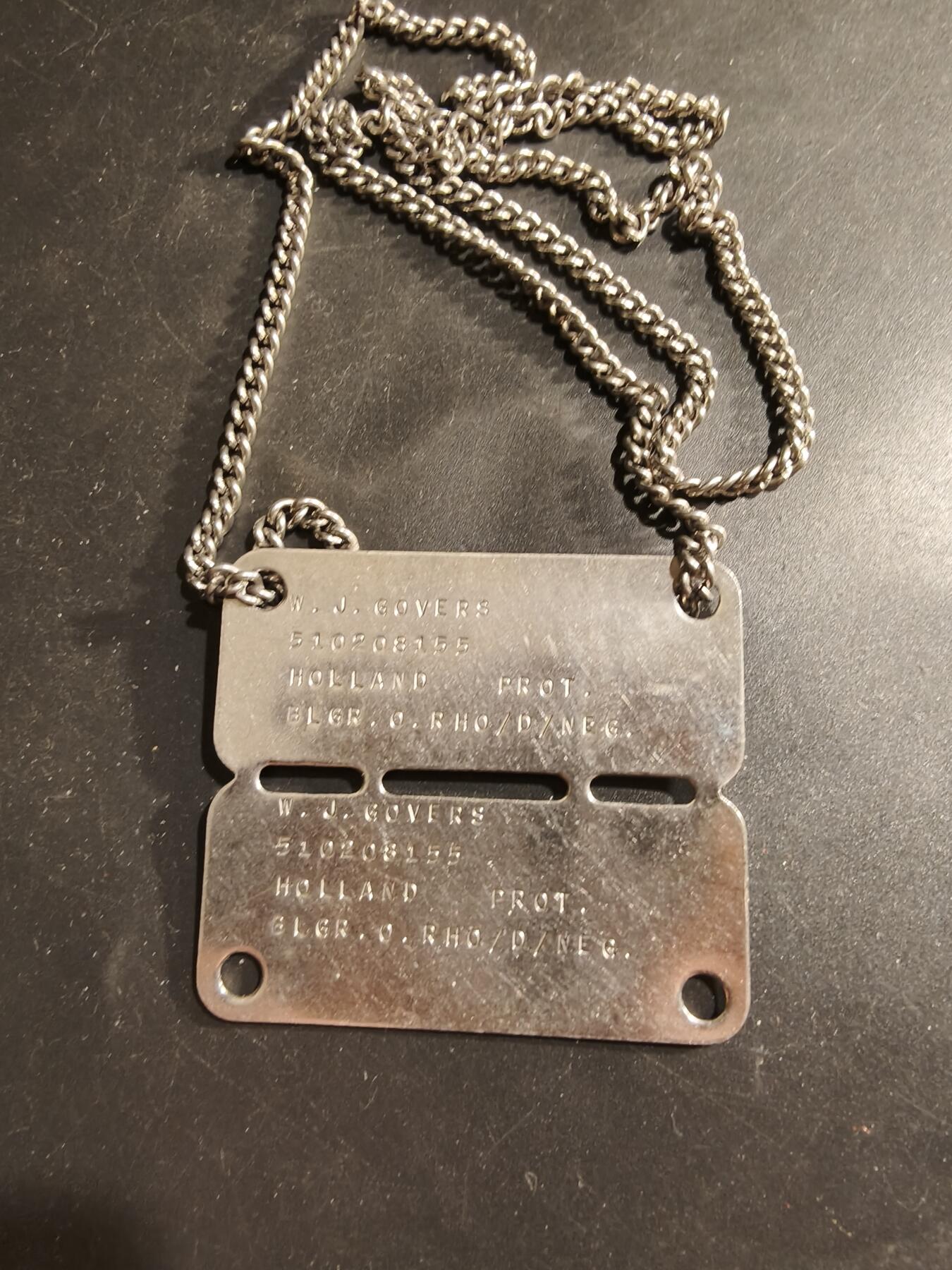 老王徽章第183期 荷兰陆军狗牌   二战时期