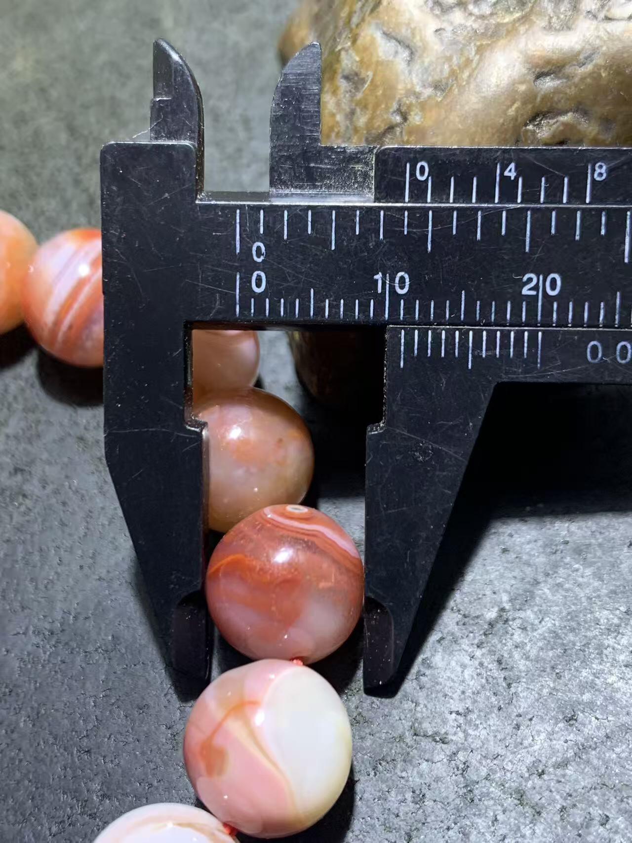 川料南红玛瑙单圈手串一条