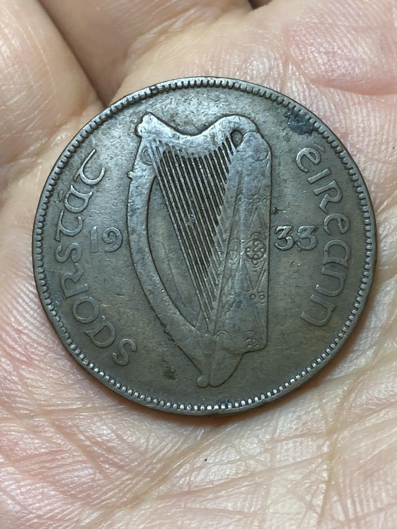 2026年第二十九场(总第一百九十八场）英国一线回流散币新年初九特拍场第一场(免佣金) 稀年–爱尔兰1933年1便士(英辖自由邦时期，发行量最少年份)