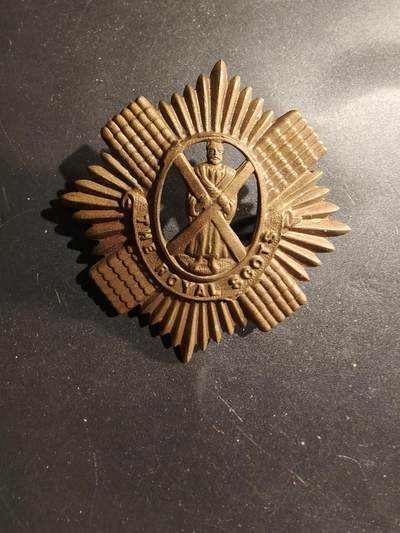 老王徽章第183期 - 英国皇家苏格兰步兵团帽徽    一战时期