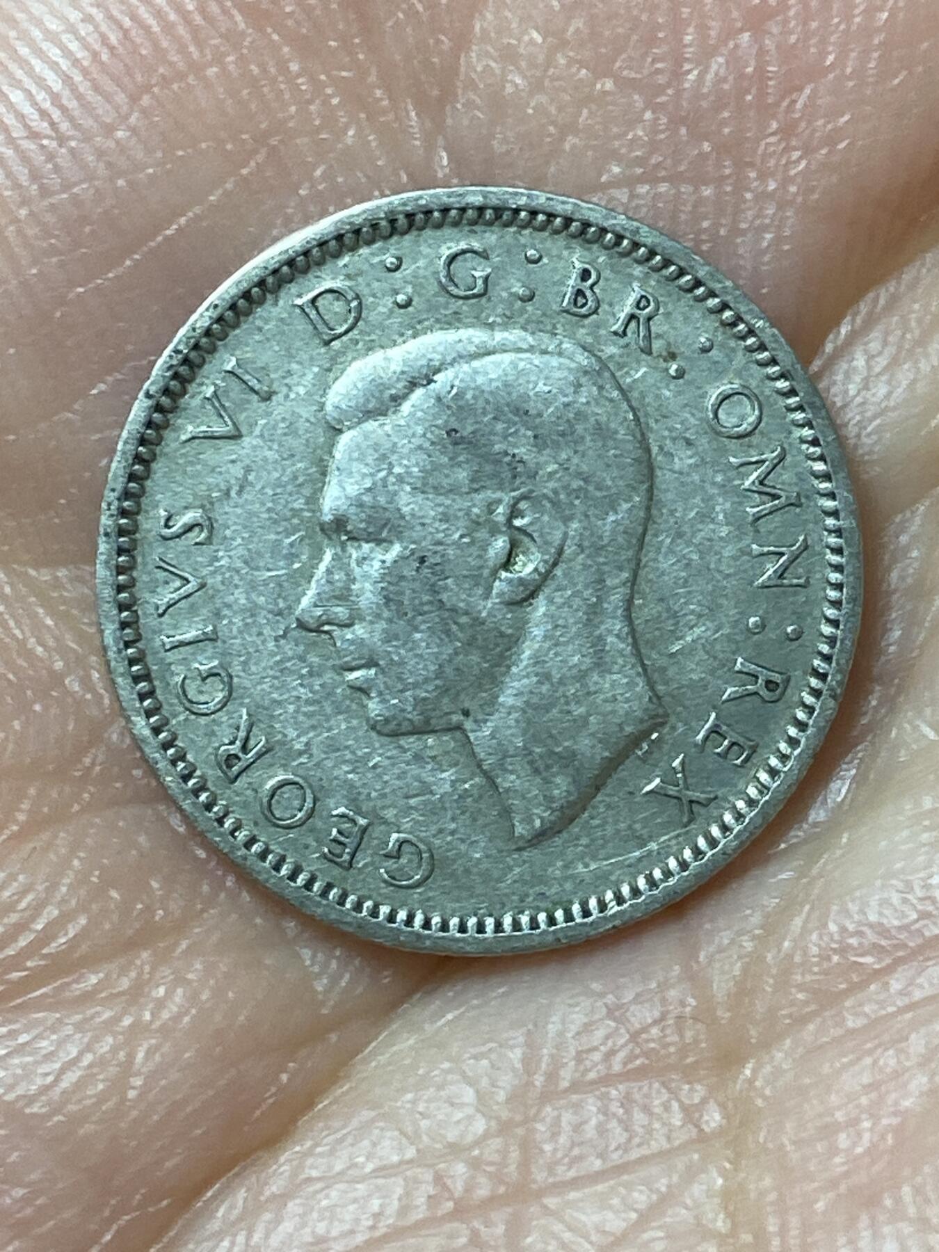 2026年第二十九场(总第一百九十八场）英国一线回流散币新年初九特拍场第一场(免佣金) 英国🇬🇧1945年6便士银币(乔治六世第一版，500银)