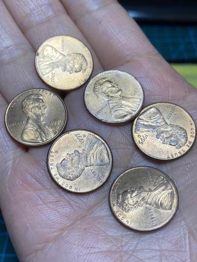 2026年第二十八场(总第一百九十七场）新春初七特拍场(佣金3%最低1元) - 原光好品–美国🇺🇸1分6枚：1995年97年99年2000年02年07年(均为D标丹佛厂造)