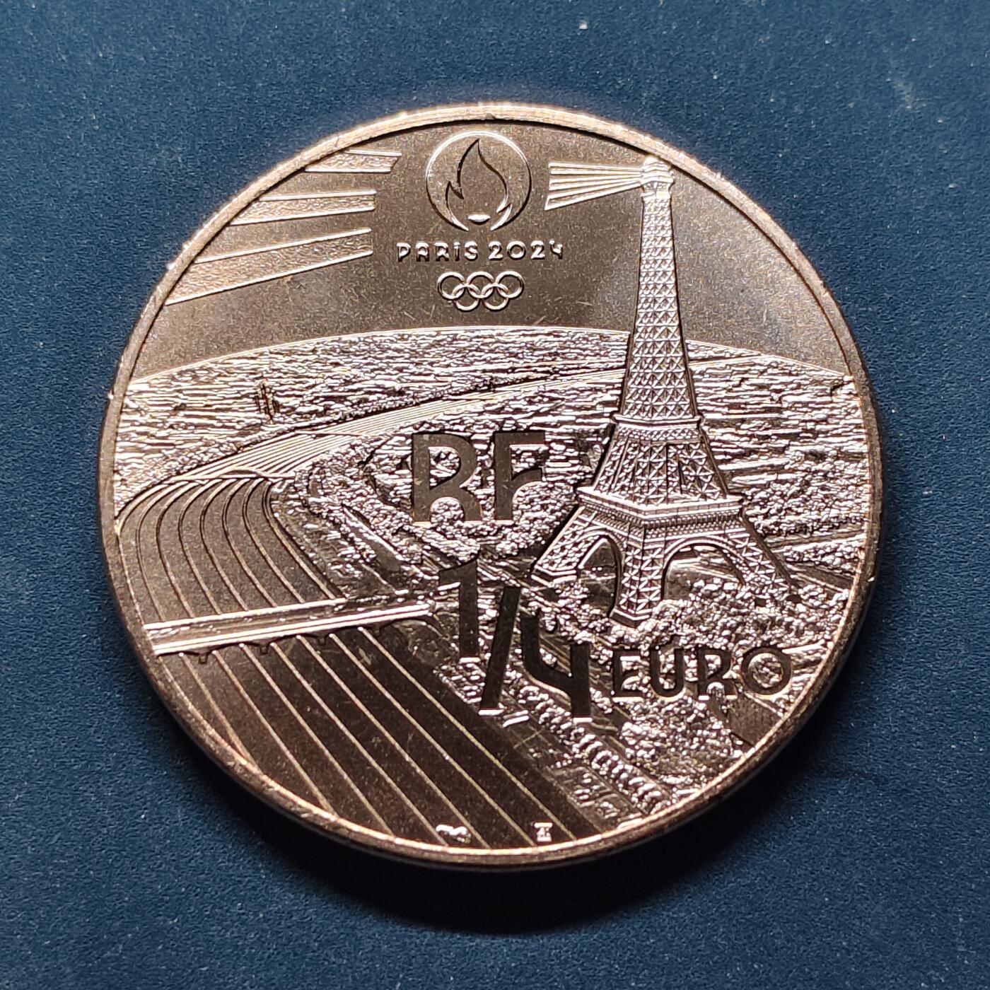 【全场包邮】纯粹捡漏拍504场-更新中 法国2023年1/4欧元巴黎奥运会高尔夫纪念币