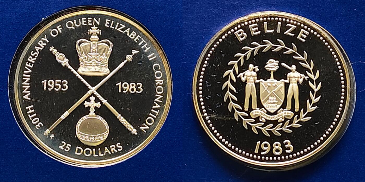 【全场包邮】纯粹捡漏拍505场 【稀少】加勒比五国1983年女王加冕30周年克朗型精制纪念银币5枚盒装-盒证全-巴哈马3374/维尔京2957/巴巴多斯2951/所罗门2944/伯利兹2944