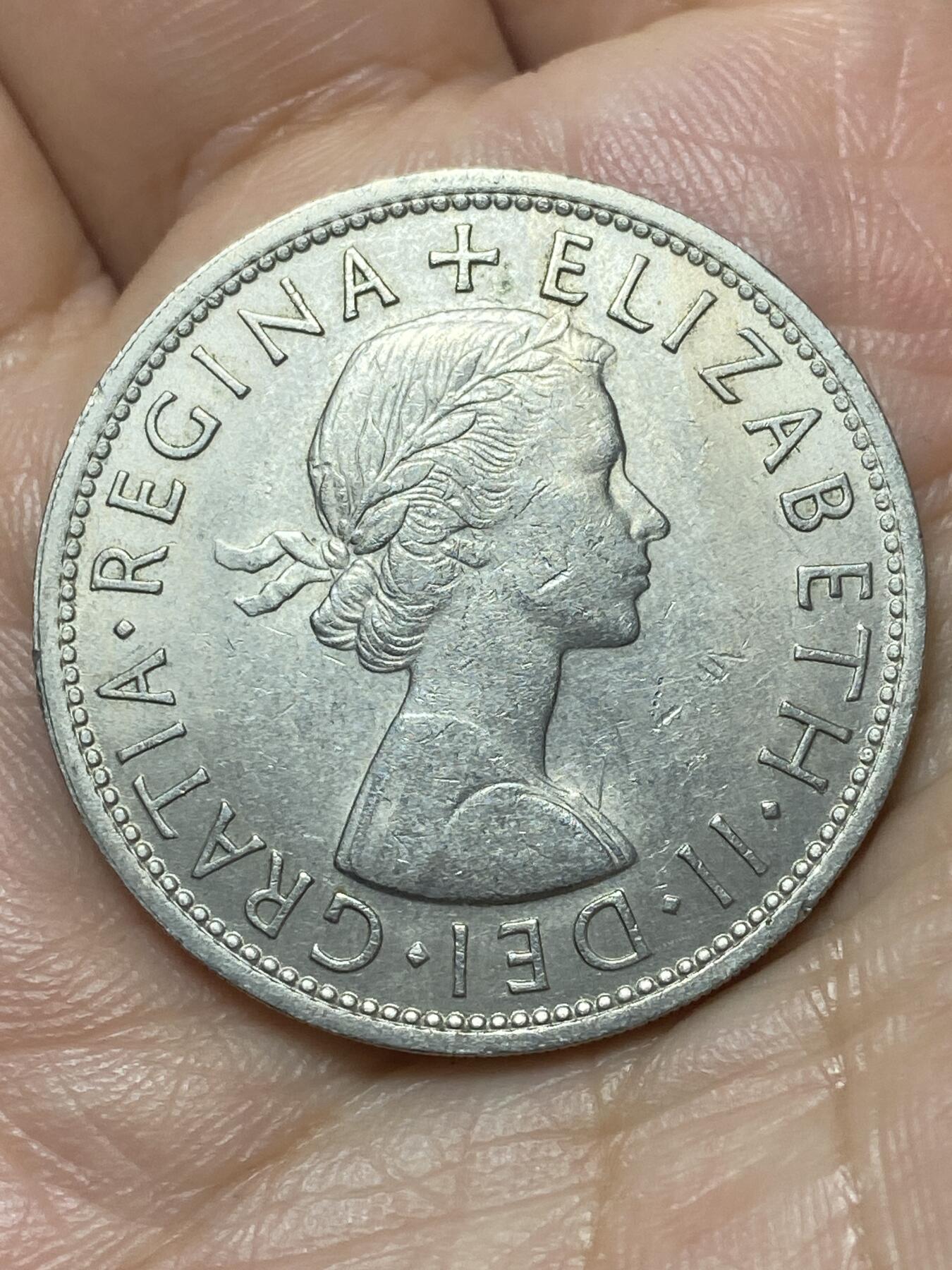 2026年第二十九场(总第一百九十八场）英国一线回流散币新年初九特拍场第一场(免佣金) 英国🇬🇧1960年半克朗(伊丽莎白二世青年桂冠第二版)